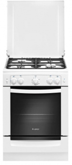 Плита Газовая Gefest ПГ 6100-02 0309 белый (металлическая крышка) реш.чугун от магазина РЭССИ