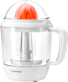 Соковыжималка цитрусовая Starwind SJ1241 30Вт рез.сок.:1200мл. белый/прозрачный от магазина РЭССИ