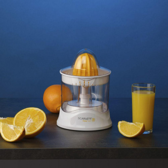 Соковыжималка цитрусовая Scarlett SC-JE50C02 25Вт рез.сок.:700мл. белый/желтый от магазина РЭССИ