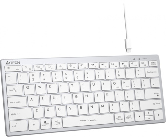 Клавиатура A4Tech Fstyler FX51 белый USB slim Multimedia (FX51 WHITE) от магазина РЭССИ