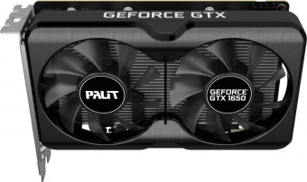 Видеокарта Palit PCI-E PA-GTX1650 GP OC 4G D6 NVIDIA GeForce GTX 1650 4096Mb 128 GDDR6 1410/12000 HDMIx1 DPx2 HDCP Ret от магазина РЭССИ