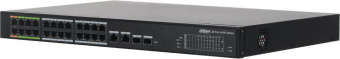 Коммутатор Dahua DH-LR2226-24ET-360 24x100Mb 2G 22PoE+ 360W управляемый от магазина РЭССИ