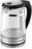 Чайник электрический Hyundai HYK-G3036 1.7л. 2200Вт черный/прозрачный (корпус: стекло) от магазина РЭССИ