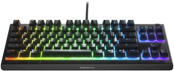 Клавиатура Steelseries Apex 3 TKL RU черный USB for gamer LED (64817) от магазина РЭССИ