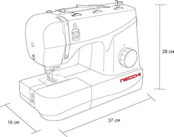 Швейная машина Necchi 4323 А белый от магазина РЭССИ