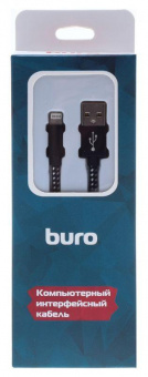 Кабель Buro BHP RET LGHT-B-BR USB (m)-Lightning (m) 1м черный от магазина РЭССИ