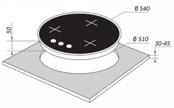 Газовая варочная поверхность Maunfeld EGHG.43.23CW\G белый от магазина РЭССИ