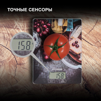 Весы кухонные электронные Hyundai HYS-KG211 макс.вес:5кг рисунок от магазина РЭССИ