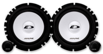 Колонки автомобильные Alpine SXE-1750S 280Вт 90дБ 16.5см (6 1/2дюйм) (ком.:4кол.) компонентные двухполосные от магазина РЭССИ
