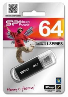 Флеш Диск Silicon Power 64Gb Ultima II-I Series SP064GBUF2M01V1K USB2.0 черный от магазина РЭССИ