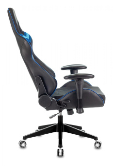 Кресло игровое Zombie VIKING 4 AERO черный/синий текстиль/эко.кожа с подголов. крестов. пластик от магазина РЭССИ