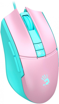 Мышь A4Tech Bloody L65 Max розовый/голубой оптическая (12000dpi) USB (6but) от магазина РЭССИ