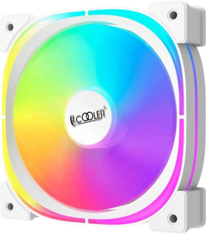 Вентилятор для корпуса PcCooler EF120 ARGB 120х120x25 белый 4-pin 25.7дБ (F3-L120WHAM1-GL) Ret от магазина РЭССИ