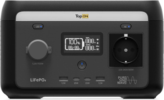 Электростанция портативная TopON Home TOP-H300 64000mAh 1.5A QC3.0/PD3.0 4xUSB черный/серый (103760) от магазина РЭССИ