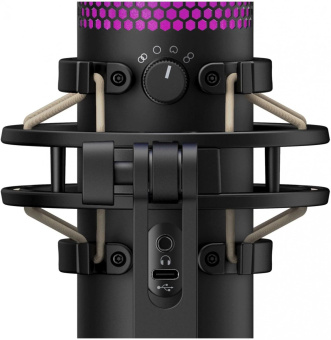 Микрофон проводной HyperX QuadCast S 3м черный от магазина РЭССИ