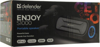 Портативная акустика Defender Enjoy S1000 20Вт bluetooth 65688 от магазина РЭССИ