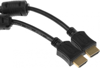 Кабель соединительный аудио-видео Premier HDMI (m)/HDMI (m) 10м. феррит.кольца позолоч.конт. черный (5-813) от магазина РЭССИ