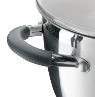 Кастрюля Rondell Flamme RDS-025 5.7л. d=24см (с крышкой) серебристый от магазина РЭССИ