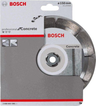 Диск алмазный по бет. Bosch Standard (2608602198) d=150мм d(посад.)=22.23мм (угловые шлифмашины) (упак.:1шт) от магазина РЭССИ