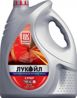 Полусинтетическое масло Лукойл СУПЕР SAE 10W-40 API SG/CD 5л 19193 от магазина РЭССИ