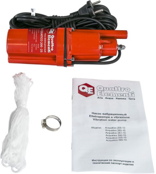 Насос садовый вибрационный Quattro Elementi Acquatico 200-25 200Вт 960л/час (919-068) от магазина РЭССИ