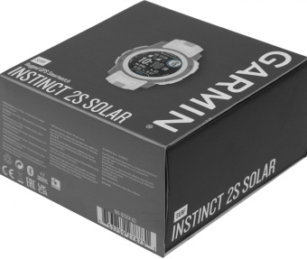Смарт-часы Garmin Instinct 2s Solar 40мм 1.2" AMOLED корп.черный/белый рем.белый (010-02564-03) от магазина РЭССИ