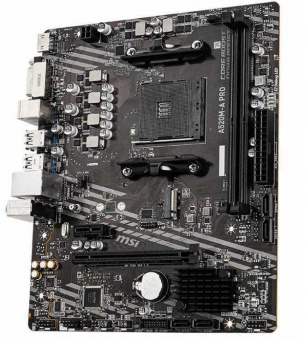 Материнская плата MSI A520M-A PRO Soc-AM4 AMD A520 2xDDR4 mATX AC`97 8ch(7.1) GbLAN RAID+DVI+HDMI от магазина РЭССИ
