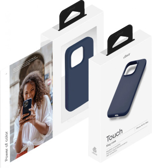 Чехол (клип-кейс) uBear для Apple iPhone 16 Pro Max Touch with MagSafe темно-синий (CS421DB69PTH-I24M) от магазина РЭССИ