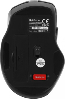 Мышь Defender Prime MB-053 черный оптическая 1600dpi silent беспров. USB для ноутбука 5but (52053) от магазина РЭССИ