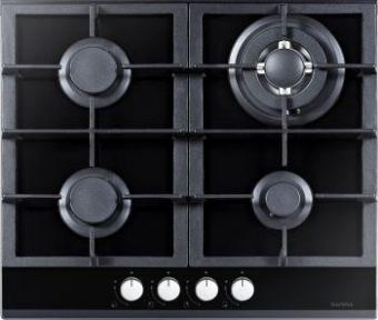 Газовая варочная поверхность Darina 1T2 C 308 B стекло черное от магазина РЭССИ