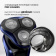 Бритва роторная Polaris PMR 0309RC wet/dry PRO 5 blades+ реж.эл.:3 питан.:элек.сеть/аккум. синий/черный от магазина РЭССИ