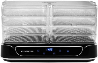 Сушка для фруктов и овощей Polaris PFD 1206V 6под. 550Вт черный от магазина РЭССИ