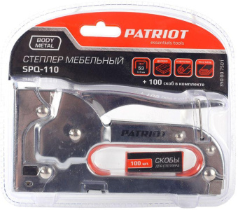Степлер ручной Patriot SPQ-110 скобы тип 53 4-8мм от магазина РЭССИ