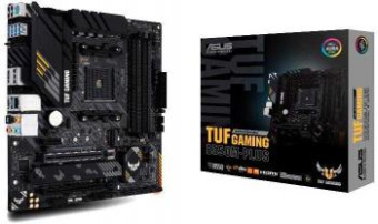 Материнская плата Asus TUF GAMING B550M-PLUS Soc-AM4 AMD B550 4xDDR4 mATX AC`97 8ch(7.1) 2.5Gg RAID+HDMI+DP от магазина РЭССИ
