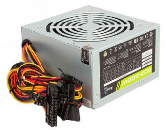 Блок питания Aerocool ATX 500W ECO-500 (24+4pin) 120mm fan 3xSATA RTL от магазина РЭССИ