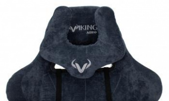 Кресло игровое Zombie VIKING KNIGHT Fabric синий Light-27 с подголов. крестов. металл от магазина РЭССИ