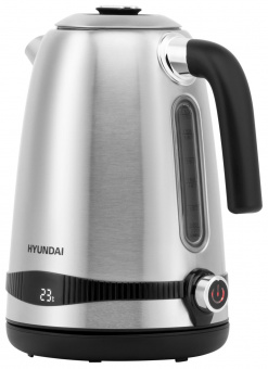 Чайник электрический Hyundai HYK-S4801 1.7л. 2200Вт серебристый/черный (корпус: металл) от магазина РЭССИ