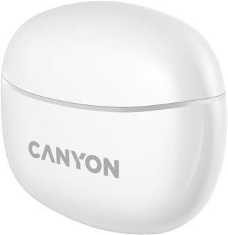 Гарнитура внутриканальные Canyon TWS-5 белый беспроводные bluetooth в ушной раковине (CNS-TWS5W) от магазина РЭССИ