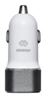 Автомобильное зар./устр. Digma DGCC-2U-3A-WG 15W 2.1A+1A 2xUSB универсальное белый от магазина РЭССИ