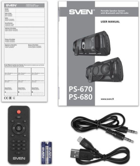 Колонка порт. Sven АС PS-680 черный 65W 1.0 BT 4400mAh (SV-020187) от магазина РЭССИ