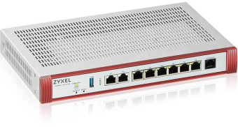 Межсетевой экран Zyxel USG Flex 200HP (USGFLEX200HP-EUCI01F) 10/100/1000/2500BASE-T красный от магазина РЭССИ