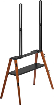 Подставка для телевизора Cactus CS-ST3645BKWN черный/орех 43"-65" макс.40кг напольный от магазина РЭССИ