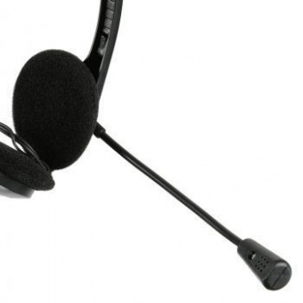 Наушники с микрофоном Оклик HS-M143VB черный 1.8м накладные оголовье (614036) от магазина РЭССИ