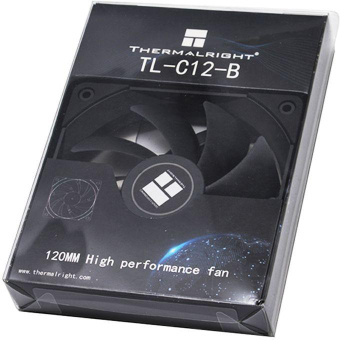 Вентилятор Thermalright TL-C12-B черный 4-pin 25.6dB 135gr Ret от магазина РЭССИ