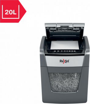 Шредер Rexel Optimum AutoFeed 45X черный с автоподачей (секр.P-4) фрагменты 45лист. 20лтр. скрепки скобы пл.карты от магазина РЭССИ