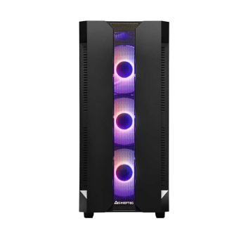 Корпус Chieftec Hunter черный без БП ATX 4x120mm 4x140mm 2xUSB3.1 audio bott PSU от магазина РЭССИ