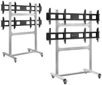 Подставка для телевизора Onkron FSPRO2L-22 черный 40"-55" макс.200кг напольный мобильный от магазина РЭССИ