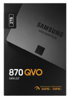 Накопитель SSD Samsung SATA III 2Tb MZ-77Q2T0BW 870 QVO 2.5" от магазина РЭССИ