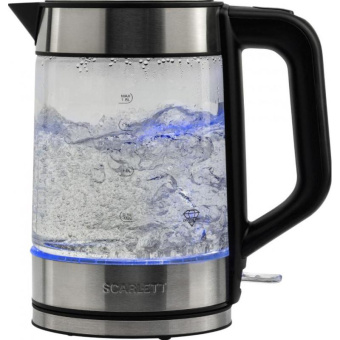 Чайник электрический Scarlett SC-EK27G101 1.8л. 2200Вт сталь (корпус: стекло) от магазина РЭССИ