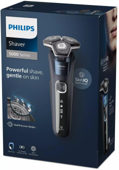 Бритва роторная Philips S5885/35 реж.эл.:3 питан.:аккум. синий/черный от магазина РЭССИ